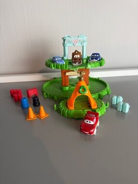 Disney Pixar Cars Lightning McQueen 2024 with Ornaments,Trinkets,Mini Toys